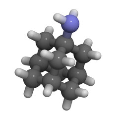 Amantadine: molecular structure (3D)