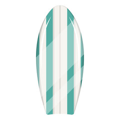 Trendy flat illustration of a longboard