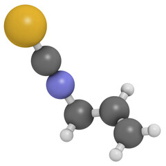 Allyl isothiocyanate mustard pungency molecule. Responsible for pungent taste of mustard, wasabi and radish.