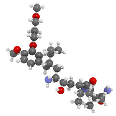 Aliskiren hypertension or high blood pressure drug (renin inhibitor class), chemical structure.