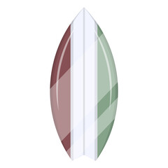 Trendy flat illustration of a longboard