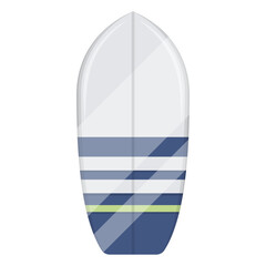 Trendy flat illustration of a longboard