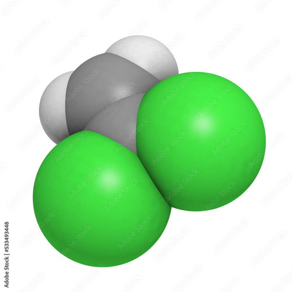 Canvas Prints 1,1-dichloroethene (dce) polyvinylidine chloride (pvdc) building block.