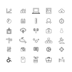 business and icons set