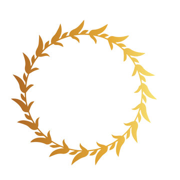 Gold Wreath Vector Design