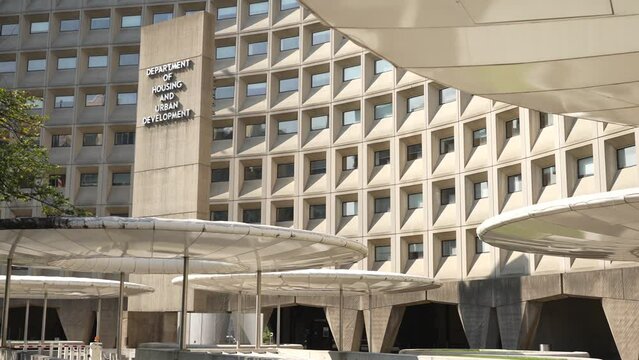US Department of Housing and Urban Development building in Washington DC.
