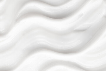 Texture of white cosmetic cream. Moisturizing cream background for dry skin care