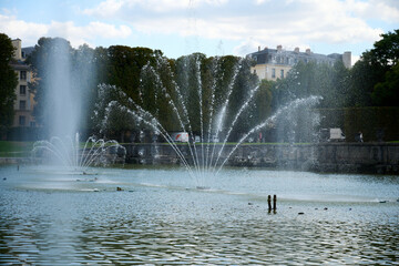 Fontaines in the park of Versailles