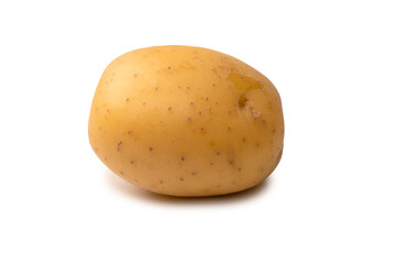 A group of fresh tasty potato isolated on white background.