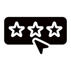 impression rate glyph icon