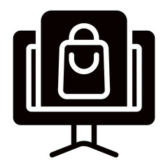 shopping glyph icon