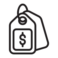 Price Tag line icon