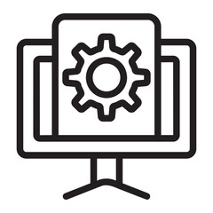 web optimization line icon