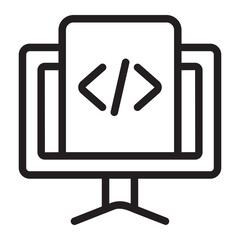 coding line icon