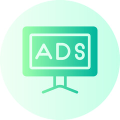 advertising gradient icon