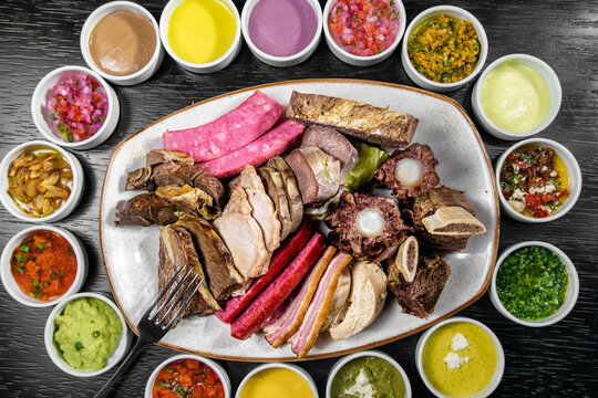 Typical peruvian food, Sancochado is a typical dish of Peruvian gastronomy