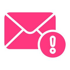 warning sign gradient icon