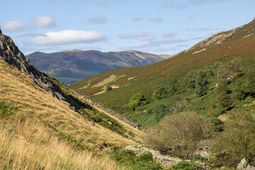 Hills on a sunny day in the Lake District