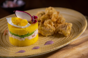 typical peruvian food, cause stuffed