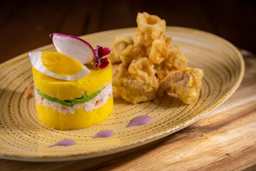 typical peruvian food, cause stuffed