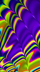 Artistic and imaginative digitally designed abstract 3D fractal background