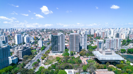 Aerial view of the city of São Paulo, Brazil.
In the neighborhood of Vila Clementino, Jabaquara,...