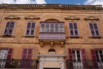 Facade of an building in Malta