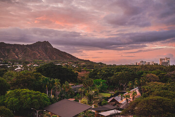 Hawaii Honolulu Landscape Scenery Dawn