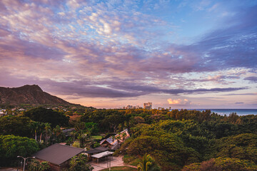 Hawaii Honolulu Landscape Scenery Dawn