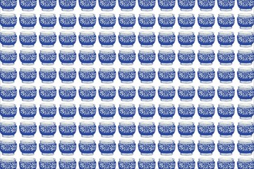 rows of bottles in a row