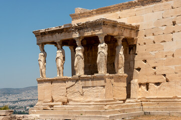 Fototapeta premium The caryatids , Erechtheion of the Acropolis, Athens