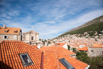 Fototapeta na wymiar Roofs of Dubrovnik, Croatia