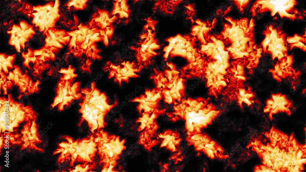 Poster glowing 3d lava waves in motion. motion. background of 3d lava liquids glowing in motion. lava glowi