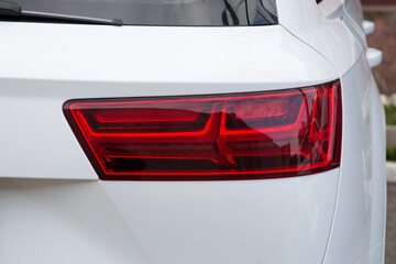 The rear lights of the car.Car accessories.Modern design.