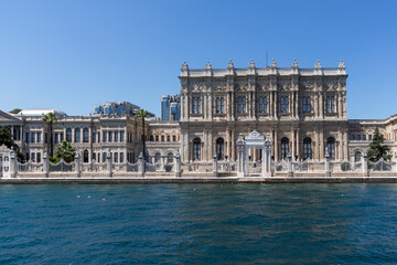 Fototapeta premium Panorama from Bosporus to city of Istanbul, Turkey