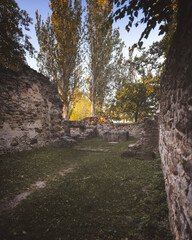 Medieval ruin temple at lake Balaton, Hungary