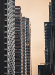 skyscrapers in New York City Manhattan sky big apple 