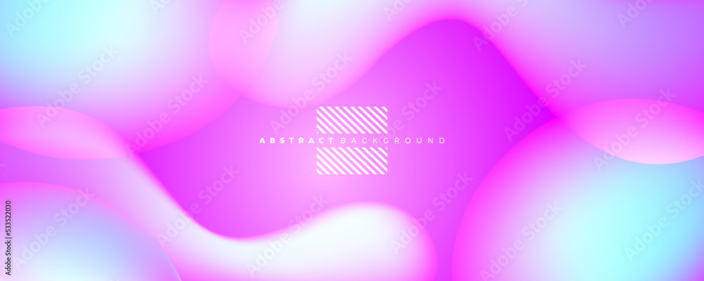 Aufkleber liquid abstract fluid gradient shapes background design template.
