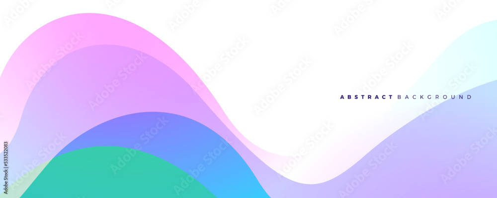 Aufkleber abstract dynamic flow fluid wave background with blue and white color. vector design template for ba