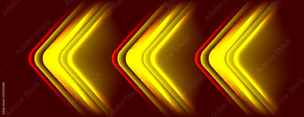 Poster light red arrow movement bright concept glow line progress idea fantasy exposure burst overlap flash