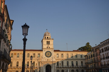 Fototapeta premium Torre dell'Orologio at suset, Padua