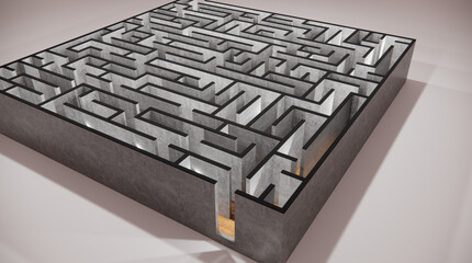 Mzae, success bar, graph of success, Find the Solution 3d maze,Arrow in maze success