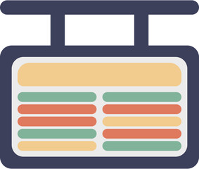 Fototapeta premium train station icon