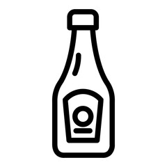 Bottle, ketchup, sauce icon