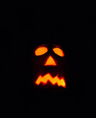 Jack-o-lantern. The symbol of Halloween.