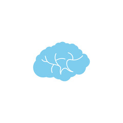 brain icon vector logo design