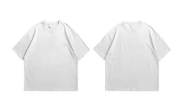 White t shirt outlet plain front and back