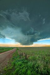 Thunderstorm forming in great plains