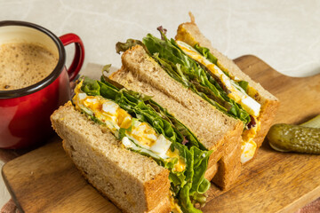 サンドウィッチ　 sandwich with plenty of vegetables 