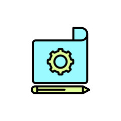 Prototyping icon. Simple element illustration. Prototyping concept outline symbol design.
